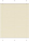 vidaXL Plissé rolgordijn 110x150cm stofbreedte 109,4cm polyester crème