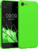 kwmobile telefoonhoesje geschikt voor Apple iPhone SE (2022) / iPhone SE (2020) / iPhone 8 / iPhone 7 - Back cover in limoengroen