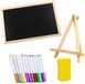 Merkloos Schoolbord met houten frame