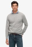 Superdry Pull en mélange de laine pour homme - L - à carreaux - Charred Navy Marl