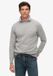 Superdry Pull en mélange de laine pour homme - L - à carreaux - Charred Navy Marl
