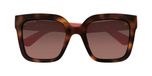 Gucci GG2190S Lunettes de soleil femme Havana Carré Marron 53mm