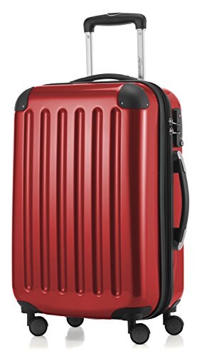 Hauptstadtkoffer - Alex - 4 dubbele wielen handbagage hardshell uitbreidbare koffer 55 cm trolley, TSA, rood