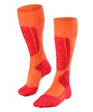FALKE SK5 Expert Women warm dun zijde functioneel materiaal skisokken dames orange - maat 39-40