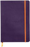 Rhodia Softcover Notitieboek – A5 – 160 Bladen – Gelijnd – Ivoorkleurig Papier 90 g/m² – Met Elastieksluiting - Aubergine
