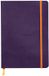 Rhodia Softcover Notitieboek – A5 – 160 Bladen – Gelijnd – Ivoorkleurig Papier 90 g/m² – Met Elastieksluiting - Aubergine