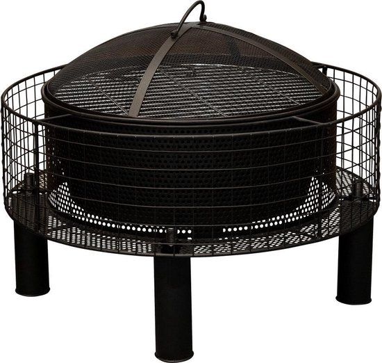 Noach Outdoor Vuurhaard Kilimanjaro - Zwart - Met opvangbak - 56 x 56 x 41.5 cm