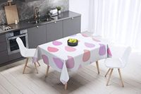 Bonamaison Tafelkleed, Anti-Mold, Sneldrogend, Waterdicht, 100% Polyester Tafellaken, Willekeurig patroon, 140 x 140 Cm