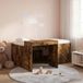 Maison Exclusive - Lit haut pour enfants avec bureau Chêne fumé 80 x 160 cm