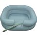 Premis Bassin de lavage gonflable - Bassin de lavage blanc pour le lavage des cheveux au lit - Tuyau de vidange inclus