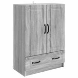 vidaXL Dressoir met lade Grijs sonoma 66 x 34,5 x 92 cm Bewerkt hout