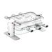 LAGRANGE Raclette grill for 6 persons, ceramic pans (PFAS-free formula), 750 W, glass plates, removable top plate, integrated pan support, sleek design, on/off switch, 079622