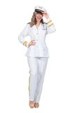 Wilbers & Wilbers Luxe Navy Officier Kostuum Wit Dames - Maat 42