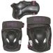 Save My Bones Patins à roulettes Protecteurs (XS - Noir/Rose)