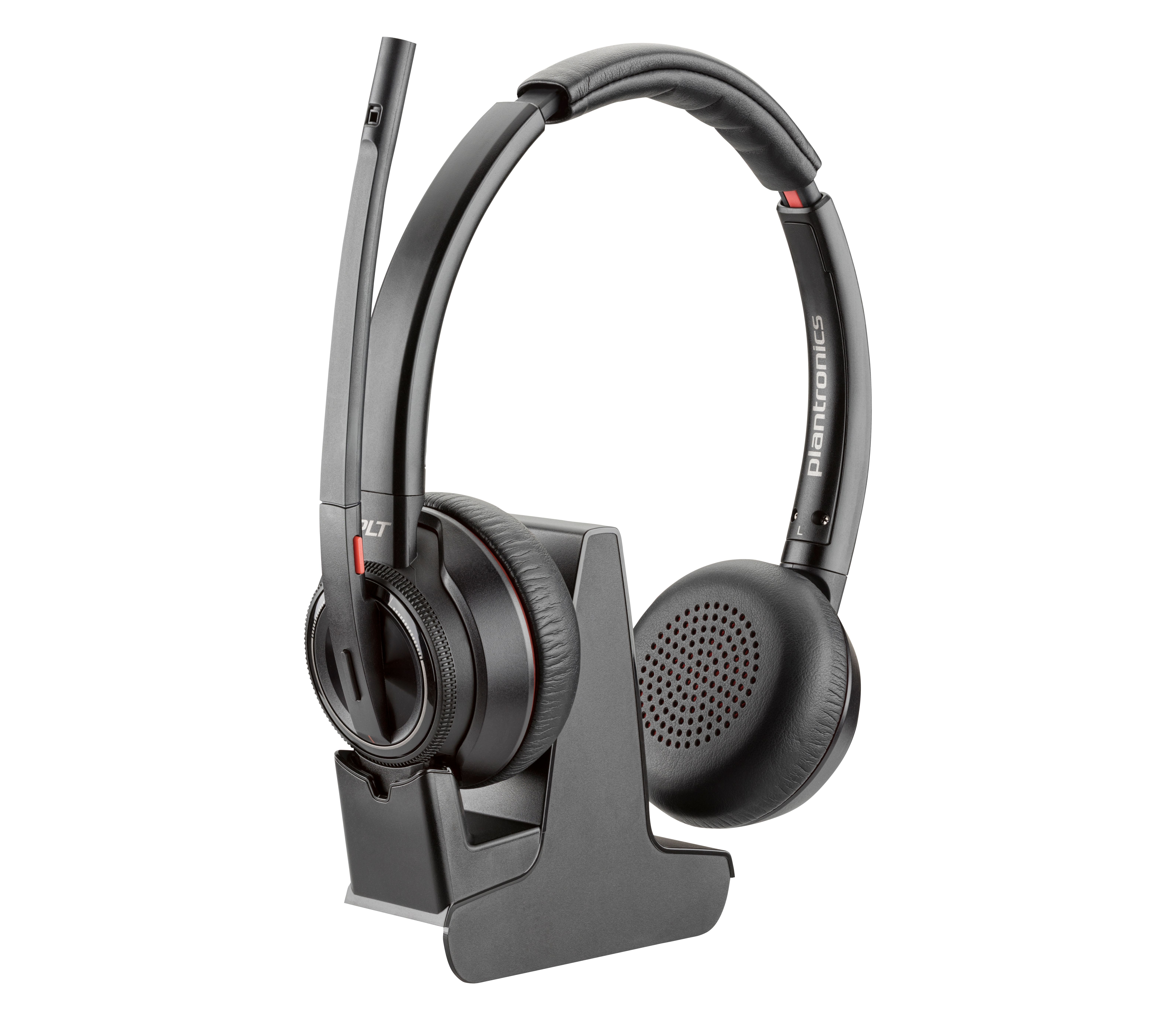 HP Poly Savi 8220 Stereo DECT Headset Zwart