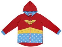 Cerda Group Wonder Woman Sweatshirt Met Rits Rood 10 Jaar Jongens