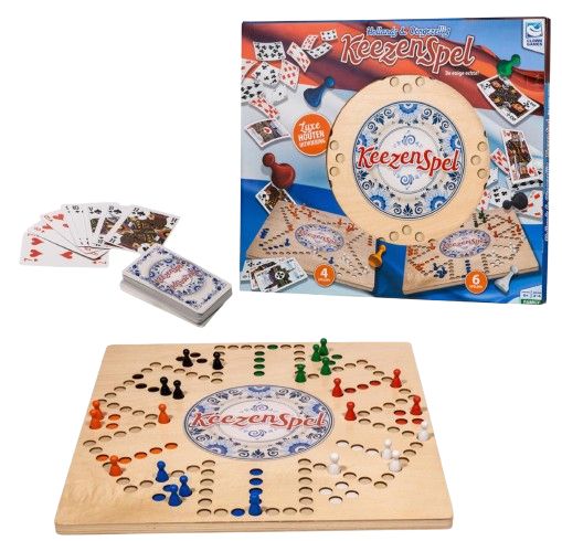 Clown Games Houten Keezenspel FSC Board Game for Adults & Kids