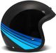 Dmd Casque ouvert rétro noir L