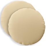 vidaXL - Kussensloop - 2 stuks - HEERLEN - Beige - Ø 50 cm - Polyester