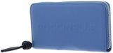 COCCINELLE Leren Portemonnee Metallic Soft Wallet Grained Leather Azul / Midnight B Blauw