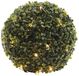 Lumineo Buxus kerstverlichting - 3x - lichtnet - 120 led lampjes - met timer - warm wit - 80 x 80 cm