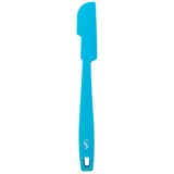 LURCH Smart Tool Blue Curacao resterlepel, flexibele siliconen lepel voor het legen van glazen en flessen zonder resten