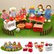 Set de 40 figurines de maison de poupée avec accessoires de meubles