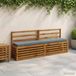 vidaXL - 1-delig - Coussin de banquette - VUGHT - 100% - Polyester - Bleu - 170 x 30 x 5 cm