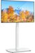Support TV sur pied - Pivotant - Réglable en hauteur - Vesa 400 x 400 mm - Max 35 kg - Blanc