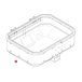 GIVI DLM46 Boîtier inférieur, et couvercle pour valises de moto, Z7716-46R