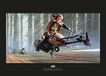 Star Komar Star Wars Classic RMQ Endor Speeder - Grootte: 70 x 50 cm - Muurschildering, Posters, Kunstdruk (zonder lijst)