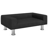 vidaXL Banc pour enfants - 70x45x26,5 cm - velours - noir