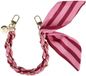 AVY Polsband Telefoonkoord | Linea Sol | Kort Koord | Universeel voor alle Hoesjes | Geschikt voor iPhone, Samsung en meer | 32cm | Strepenprint | Roze