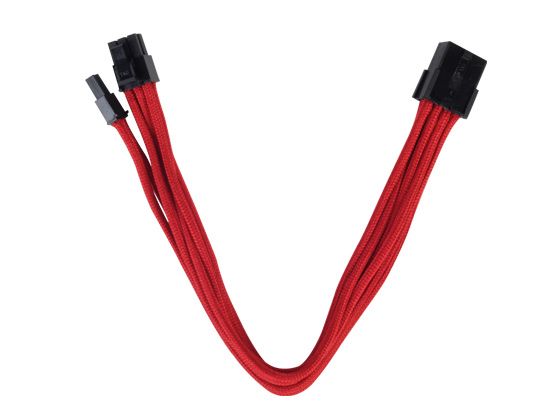 Silverstone SST-PP07-PCIR - 0.25m 8-pin PCI-E (6+2) Power Cable - Red
