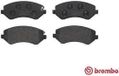 Brembo P37007 Front Disc Brake Pad - Set of 4