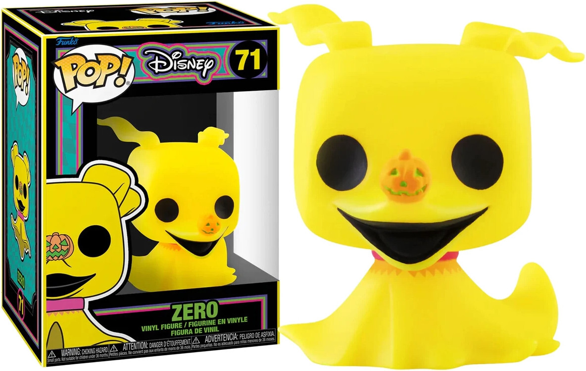 Funko Disney Nightmare Before Christmas Blacklight Pop Vinyl: Zero