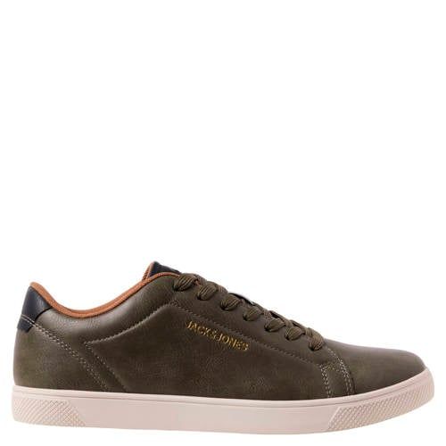 JACK & JONES JFWBOSLEY PU SNEAKER NOOS Heren Veterschoenen Olive Night Maat 42