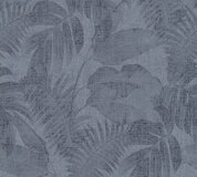 A.S. Création New Walls Tropical Leaves Wallpaper - Blue - 10m x 53cm - Non-Woven