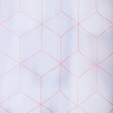 Differnz Douchegordijn Pastillo – 180 x 200 cm – Waterdicht PEVA – Wit/Rood