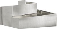 vidaXL Plantenbak zilver 80 x 80 x 50 cm roestvrij staal