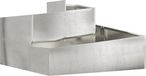 vidaXL Plantenbak zilver 80 x 80 x 50 cm roestvrij staal