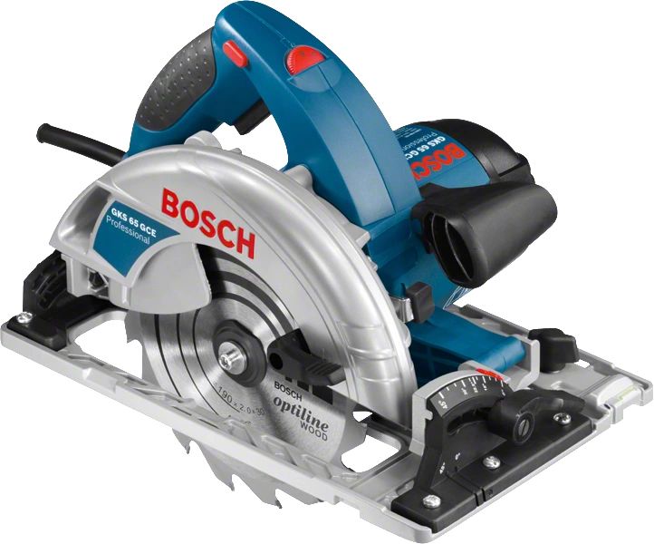 Bosch GKS 65 GCE + FSN 1400 - Handcirkelzaag - 19 cm - 1800W - 5000 RPM - Zwart/Blauw