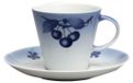 Thun 1794 Tasse mit Untertasse, Tom, tschechisches Porzellan, 260 ml, cerise bleu, Thun
