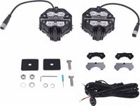 160W LED phare additionnel, 3,5 pouce, projecteur rond, feux de circulation diurne (DRL), universel, adapté à l'usage hors route, protection IP68