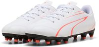 Puma Vitoria FG/AG voetbalschoenen - wit/rood - maat 46