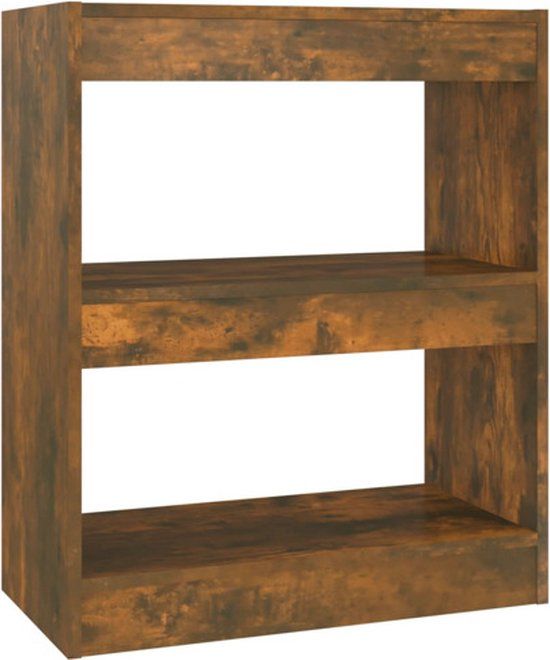vidaXL Boekenkast/kamerscherm - 60x30x72 cm - Gerookt eiken