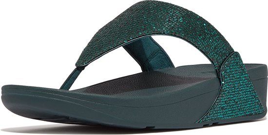 FitFlop Lulu Toe Post - Glitterball BLAUW - Maat 36 - Damessandalen