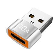 DrPhone SwiftLink USB 3.0 naar USB-C Adapter – 10A Snelladen – 10Gbps Dataoverdracht – Type-C Converter – Zilver