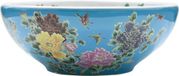 vidaXL Opzetwasbak rond Φ41x14 cm keramiek meerkleurig
