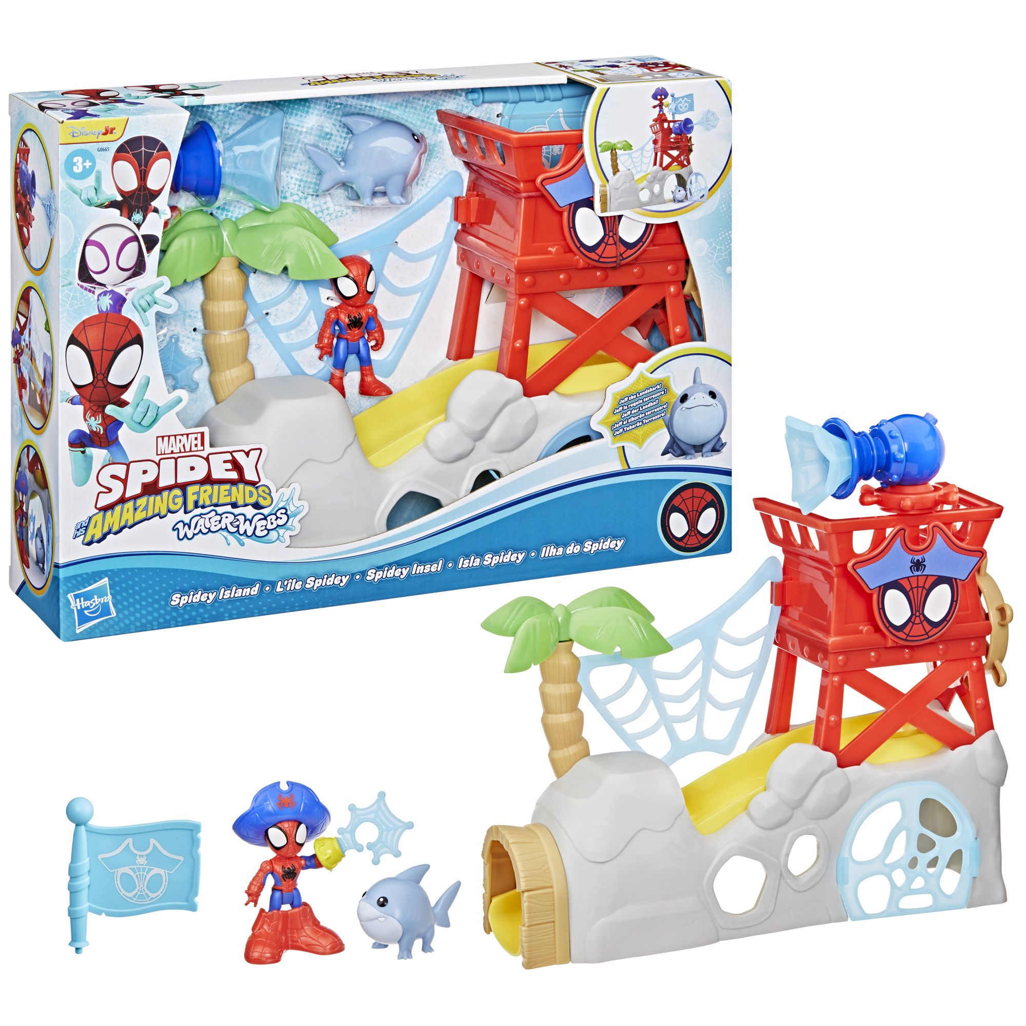 Hasbro Marvel Spidey and his Amazing Friends Water-Webs Spidey Island Spider-Man-speelset
